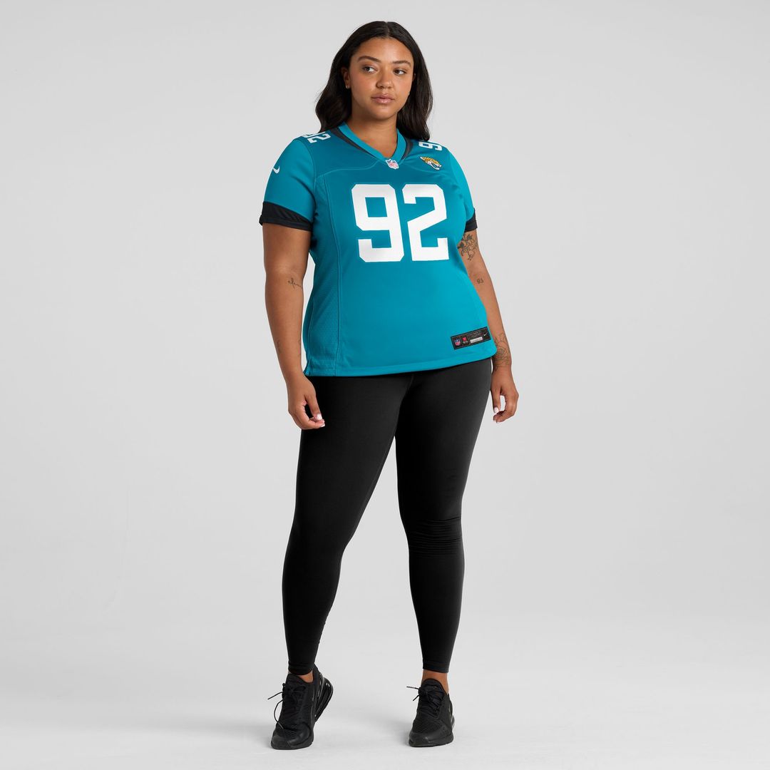 Danny Striggow Jacksonville Jaguars Nike Women's Team Game Jersey - Teal Official NFL Team Apparel Football Fan Gear