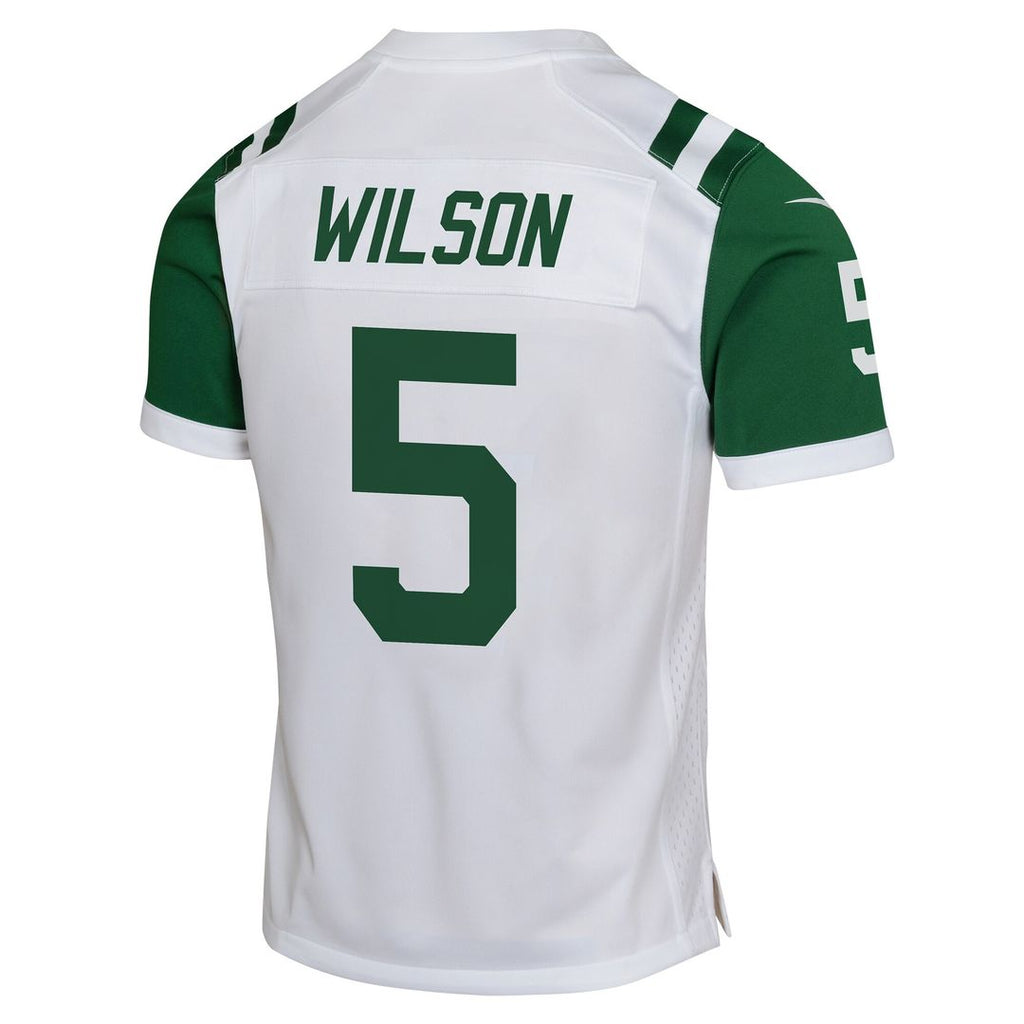 Garrett Wilson New York Jets Nike Youth Game Jersey - White Official NFL Team Apparel Football Fan Gear