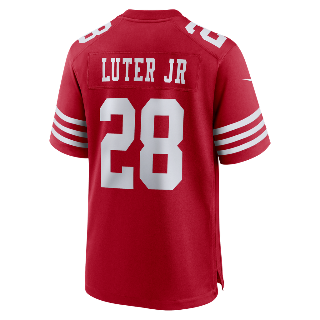 Darrell Luter Jr. San Francisco 49ers Nike Game Jersey - Scarlet Official NFL Team Apparel Football Fan Gear
