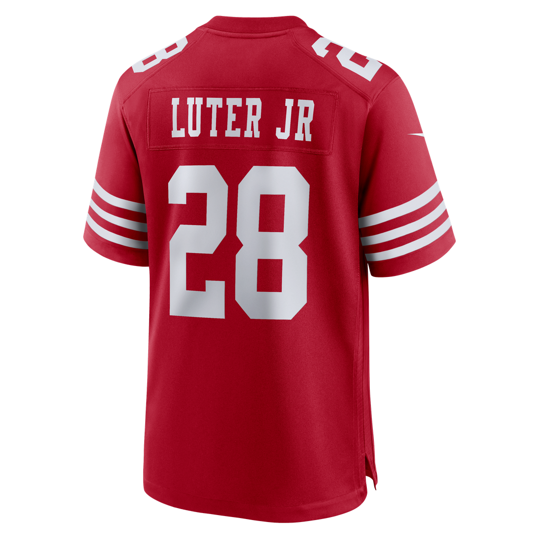 Darrell Luter Jr. San Francisco 49ers Nike Game Jersey - Scarlet Official NFL Team Apparel Football Fan Gear