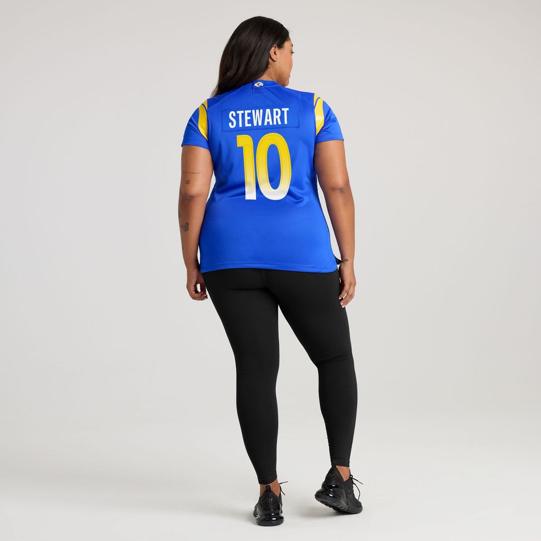 Josaiah Stewart Los Angeles Rams Nike Women's Team Game Jersey - Royal Official NFL Team Apparel Football Fan Gear