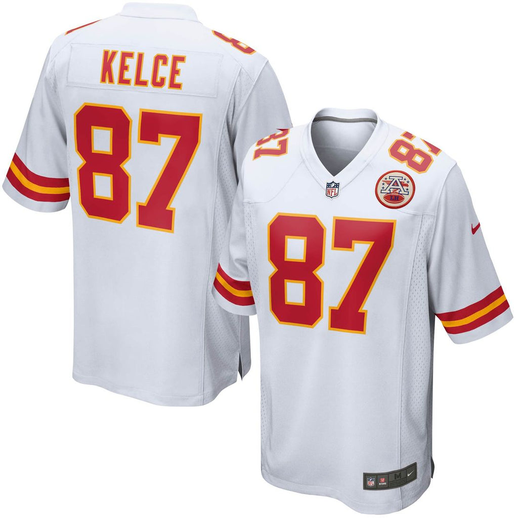 Travis Kelce Kansas City Chiefs Nike Youth Game Jersey - White Official NFL Team Apparel Football Fan Gear