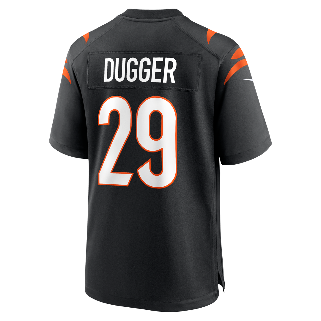 Kyle Dugger Cincinnati Bengals Nike Team Game Jersey - Black Official NFL Team Apparel Football Fan Gear
