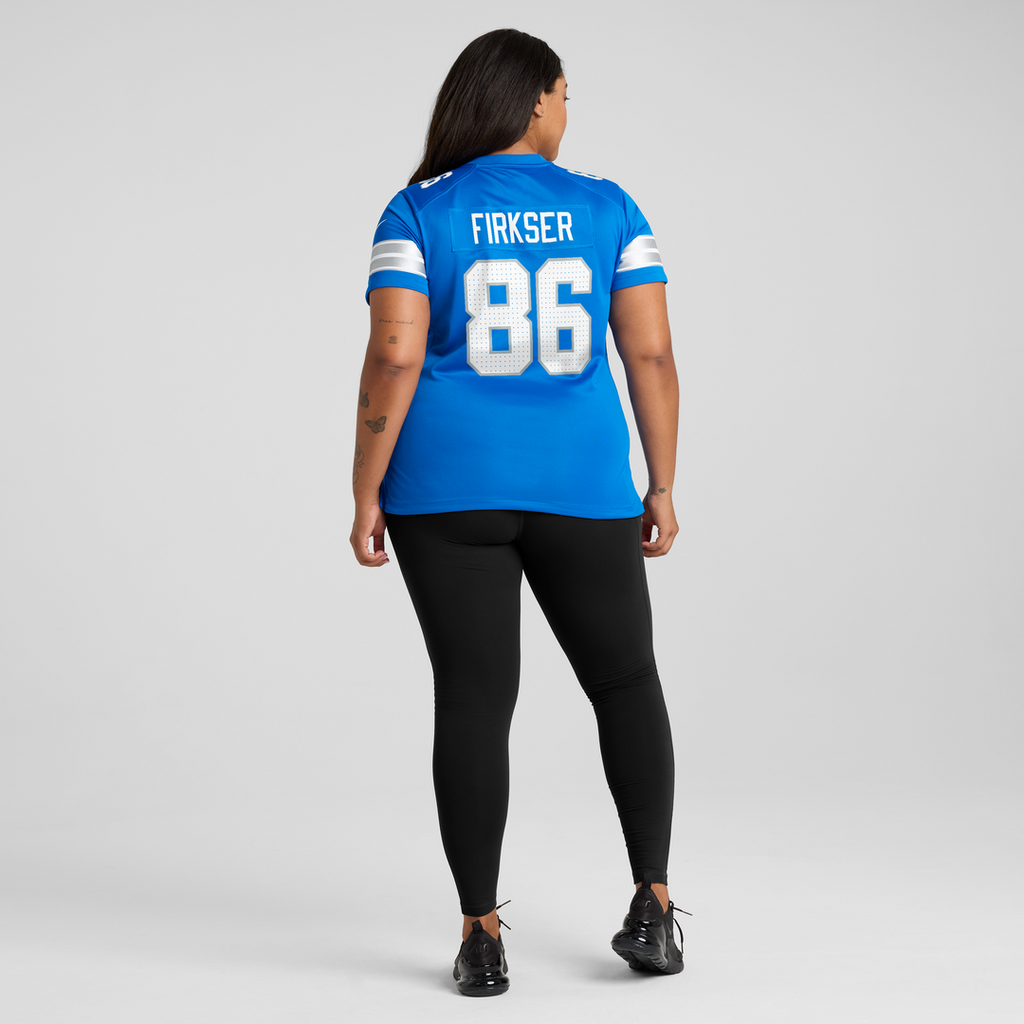 Anthony Firkser Detroit Lions Nike Women's Team Game Jersey - Blue Official NFL Team Apparel Football Fan Gear