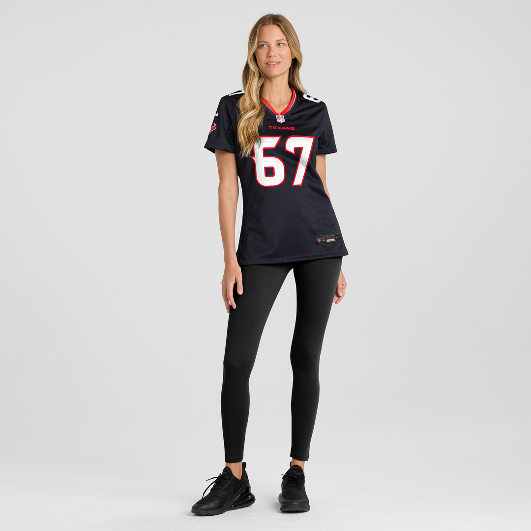 Evan Brown Houston Texans Nike Women's Team Game Jersey - Navy Official NFL Team Apparel Football Fan Gear