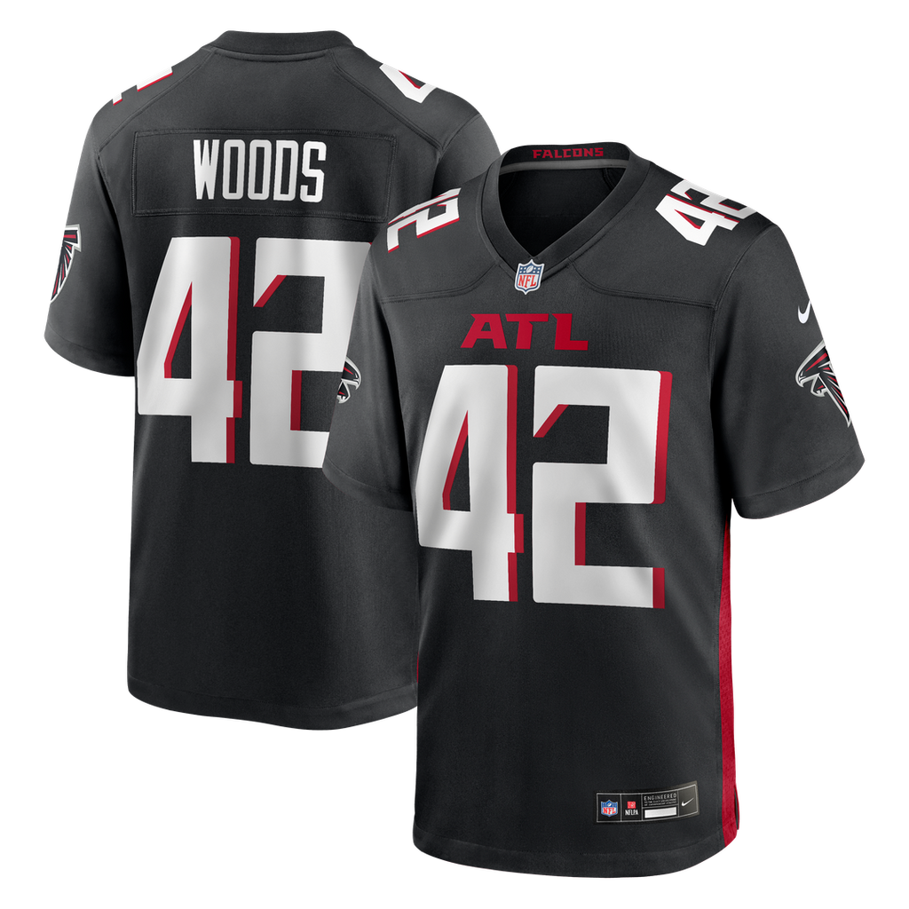 Josh Woods Atlanta Falcons Nike Team Game Jersey - Black Official NFL Team Apparel Football Fan Gear