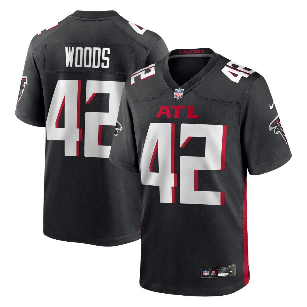 Josh Woods Atlanta Falcons Nike Team Game Jersey - Black Official NFL Team Apparel Football Fan Gear