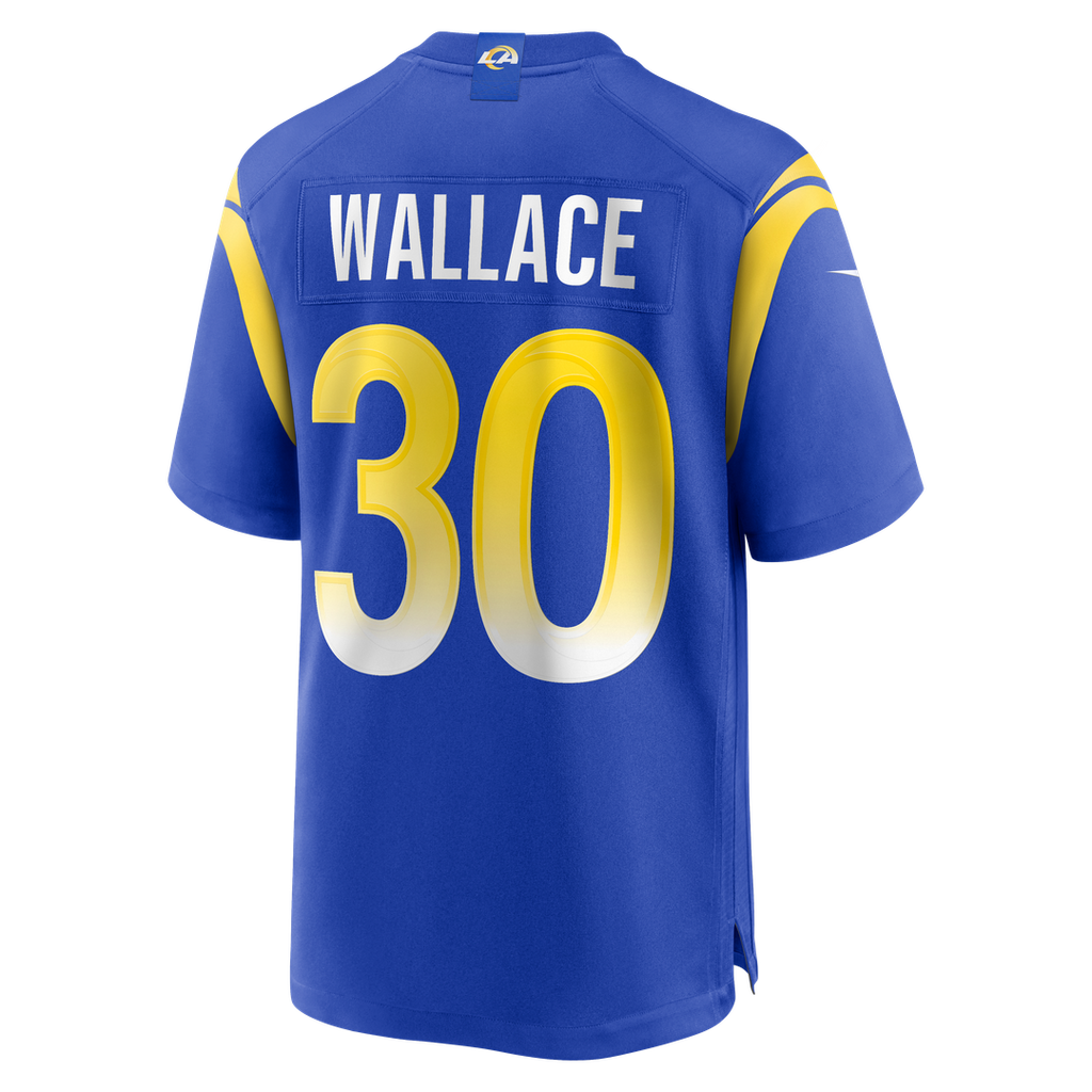 Josh Wallace Los Angeles Rams Nike Game Jersey - Royal Official NFL Team Apparel Football Fan Gear