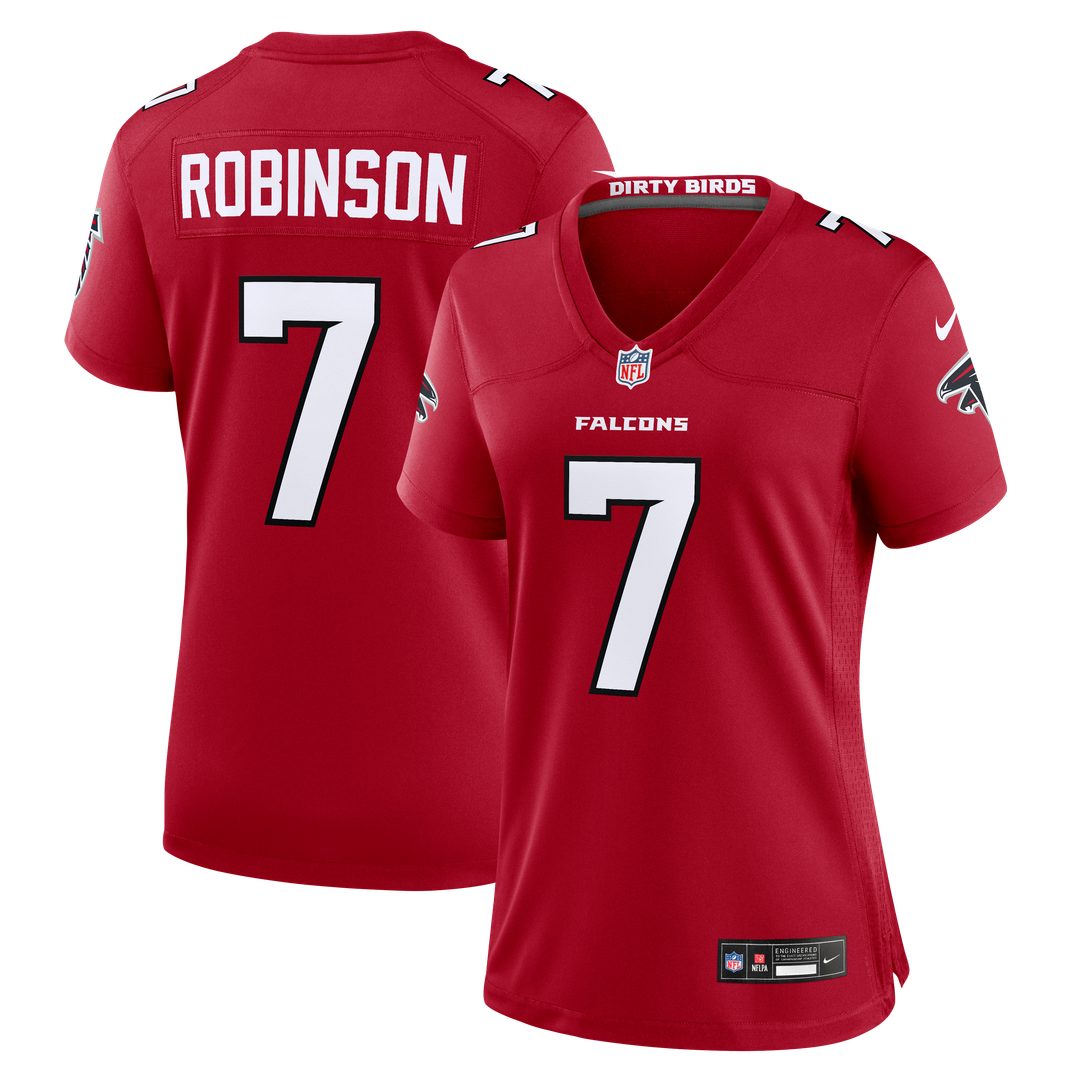 Bijan Robinson Atlanta Falcons Nike Women's Game Jersey - Red Official NFL Team Apparel Football Fan Gear