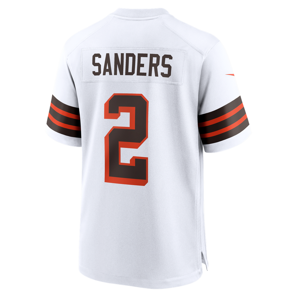 Shedeur Sanders Cleveland Browns Nike Alternate Game Jersey - White Official NFL Team Apparel Football Fan Gear