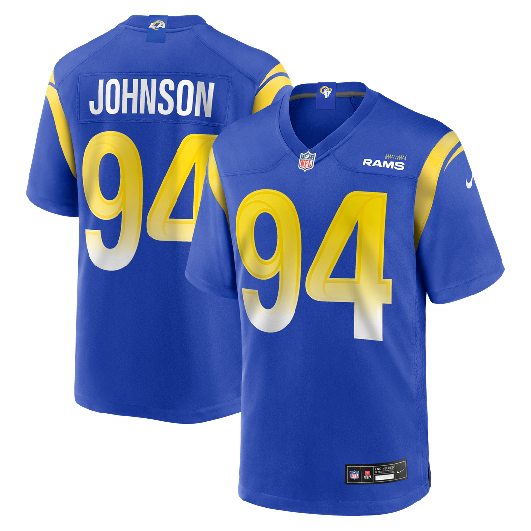Desjuan Johnson Los Angeles Rams Nike Home Game Jersey - Royal Official NFL Team Apparel Football Fan Gear