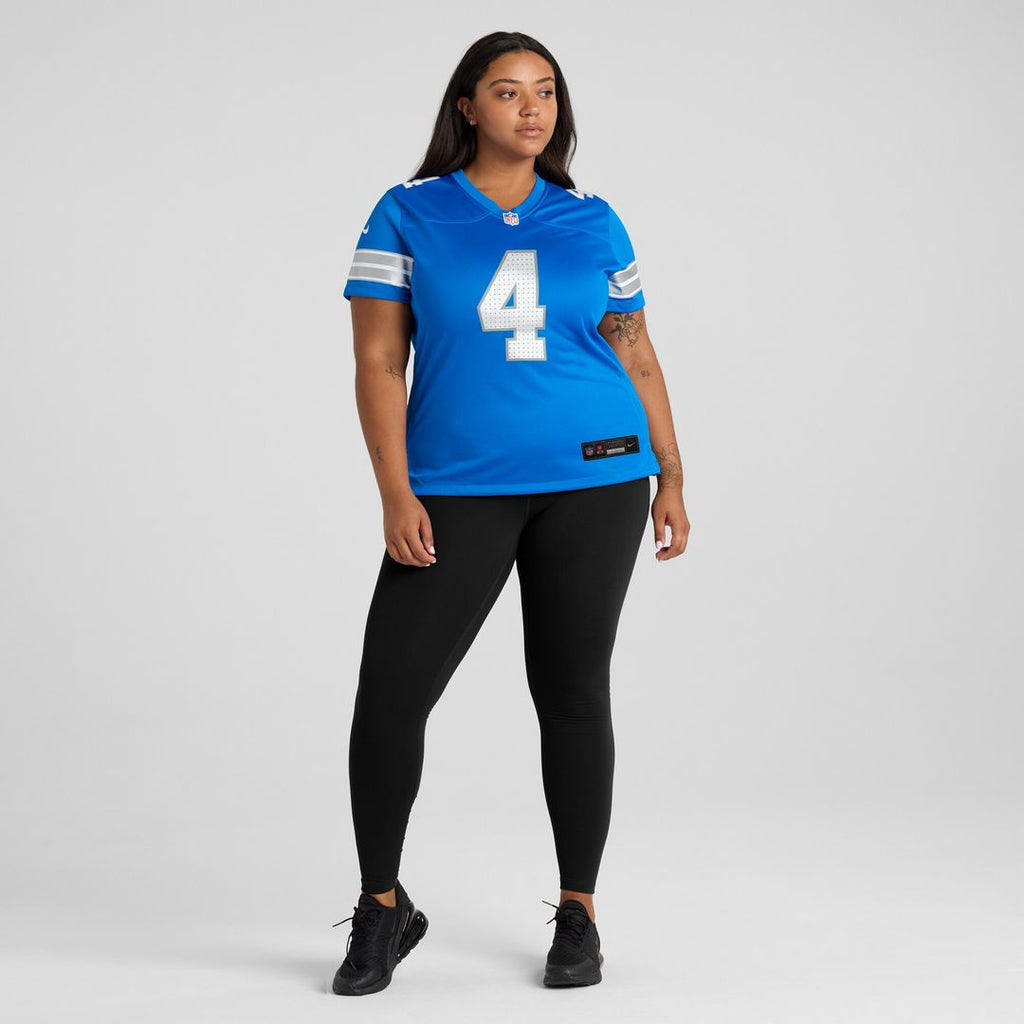 Emmanuel Moseley Detroit Lions Nike Women's Team Game Jersey - Blue Official NFL Team Apparel Football Fan Gear