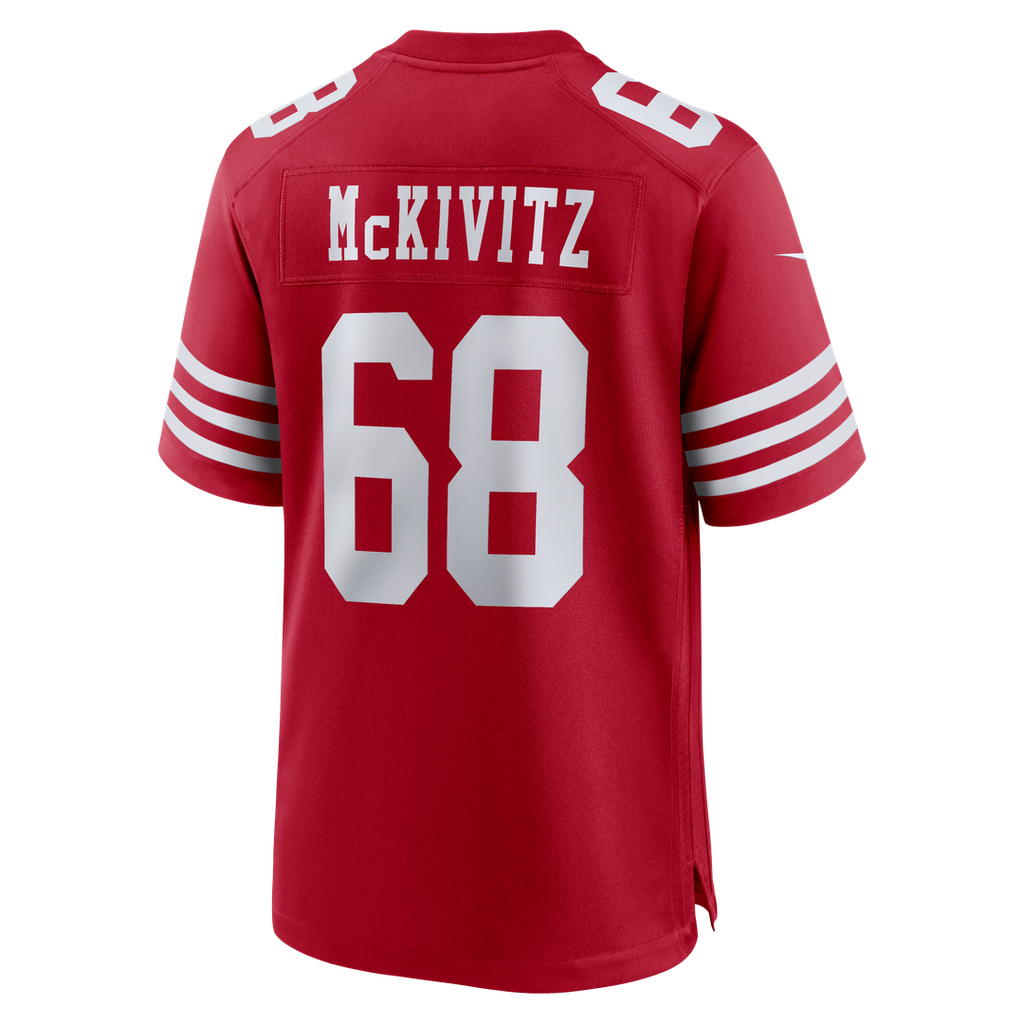 Colton McKivitz San Francisco 49ers Nike Game Jersey - Scarlet Official NFL Team Apparel Football Fan Gear