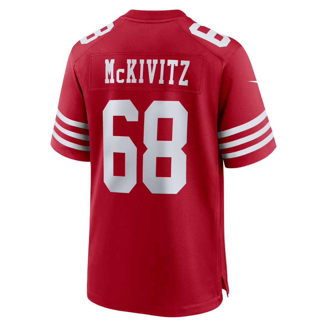 Colton McKivitz San Francisco 49ers Nike Game Jersey - Scarlet Official NFL Team Apparel Football Fan Gear