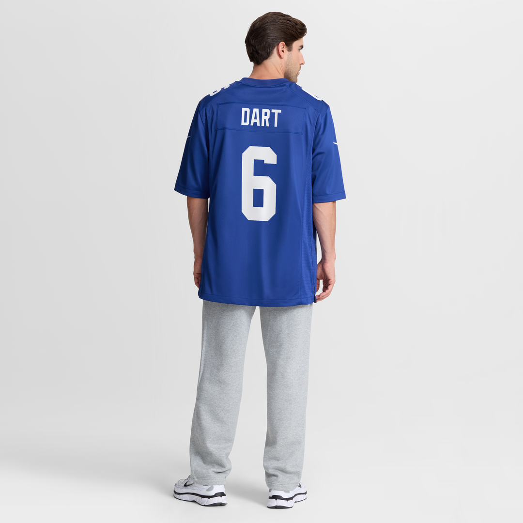 Jaxson Dart New York Giants Nike Team Game Jersey - Royal Official NFL Team Apparel Football Fan Gear