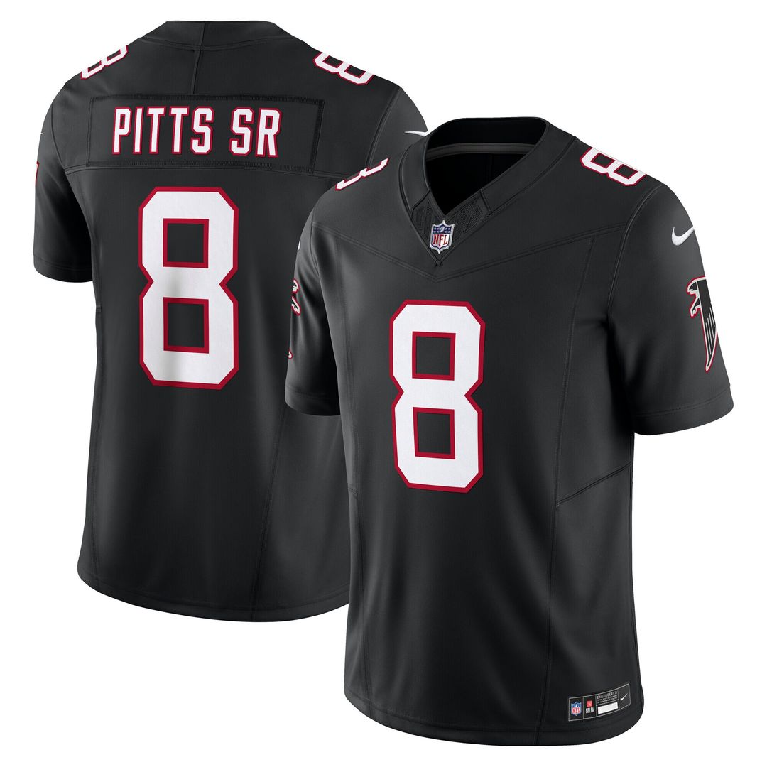 Kyle Pitts Sr. Atlanta Falcons Nike Vapor F.U.S.E. Limited Jersey - Black Official NFL Team Apparel Football Fan Gear