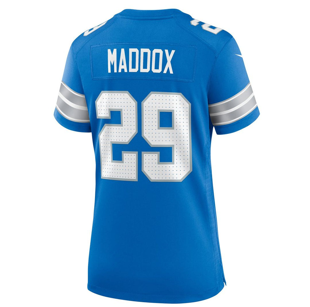 Avonte Maddox Detroit Lions Nike Women's Team Game Jersey - Blue Official NFL Team Apparel Football Fan Gear
