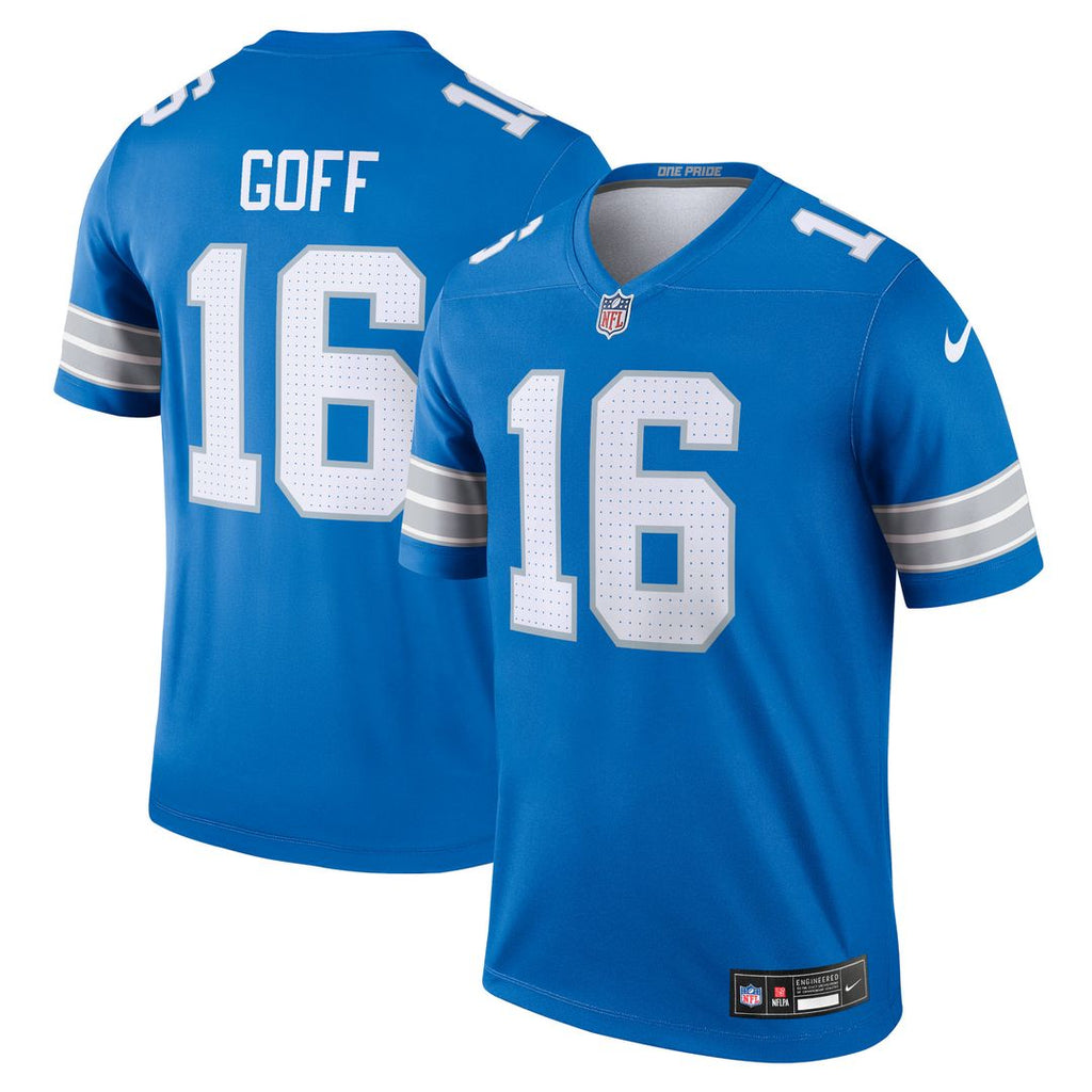 Jared Goff Detroit Lions Nike Legend Player Performance Top - Blue NFL Fan Gear Popular Style