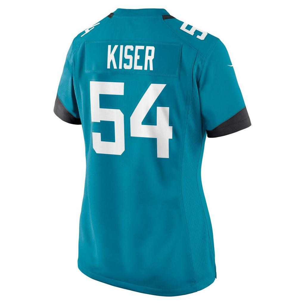 Jack Kiser Jacksonville Jaguars Nike Women's Team Game Jersey - Teal Official NFL Team Apparel Football Fan Gear