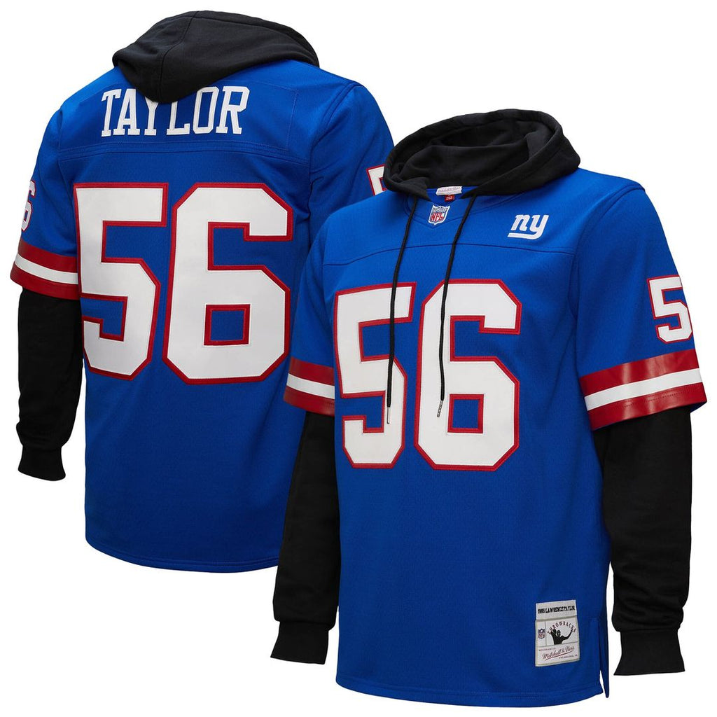 Lawrence Taylor New York Giants Mitchell & Ness Player Name & Number Hoodie Legacy Jersey - Royal Official NFL Team Apparel Football Fan Gear