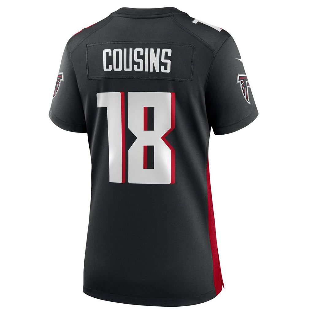 Kirk Cousins Atlanta Falcons Nike Women's Game Player Jersey - Black Official NFL Team Apparel Football Fan Gear