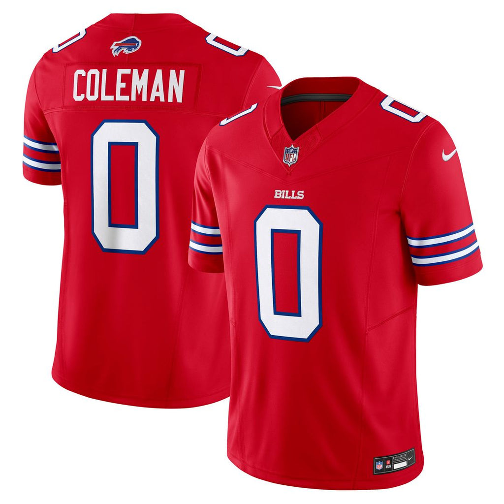 Keon Coleman Buffalo Bills Nike Alternate Vapor F.U.S.E. Limited Jersey - Red Official NFL Team Apparel Football Fan Gear
