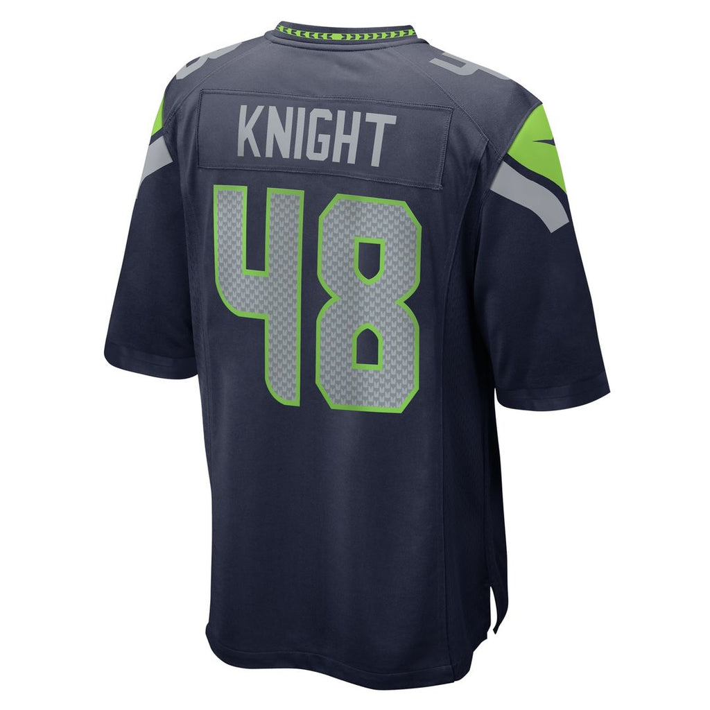 Tyrice Knight Seattle Seahawks Nike Game Jersey - College Navy Official NFL Team Apparel Football Fan Gear