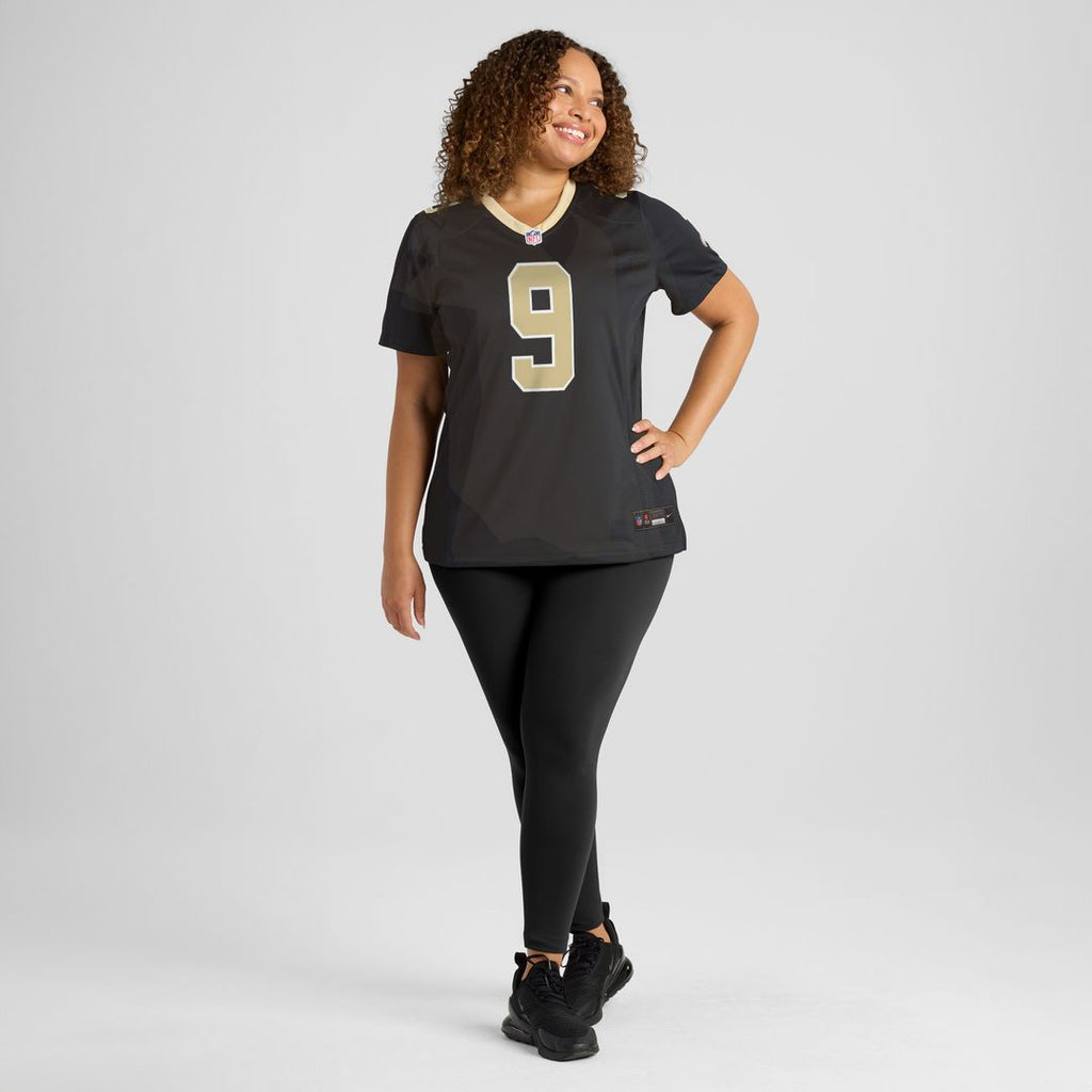 Drew Brees New Orleans Saints Nike Women's Team Game Jersey - Black Official NFL Team Apparel Football Fan Gear