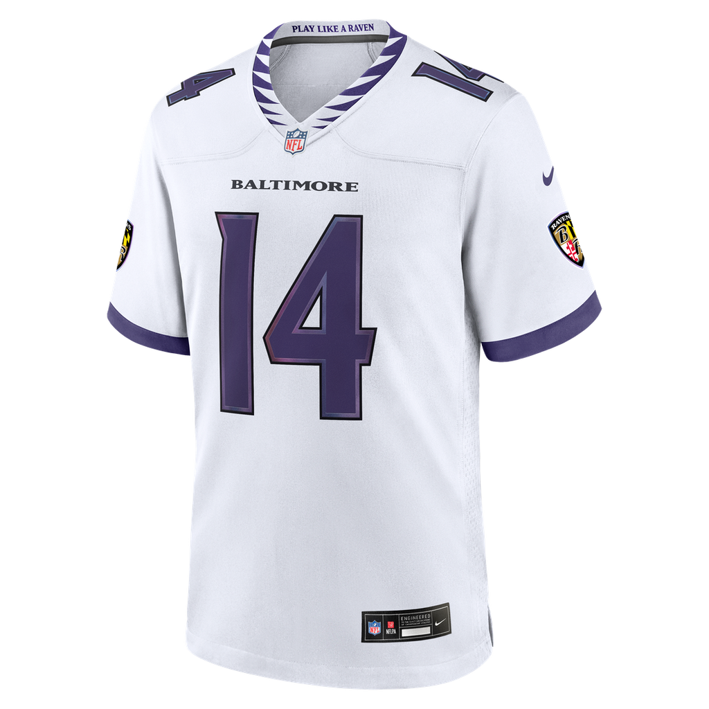 Kyle Hamilton Baltimore Ravens Nike Game Jersey - White Official NFL Team Apparel Football Fan Gear
