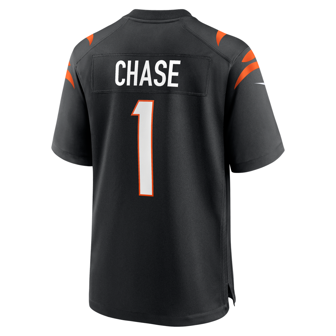 Ja'Marr Chase Cincinnati Bengals Nike Game Jersey - Black Official NFL Team Apparel Football Fan Gear