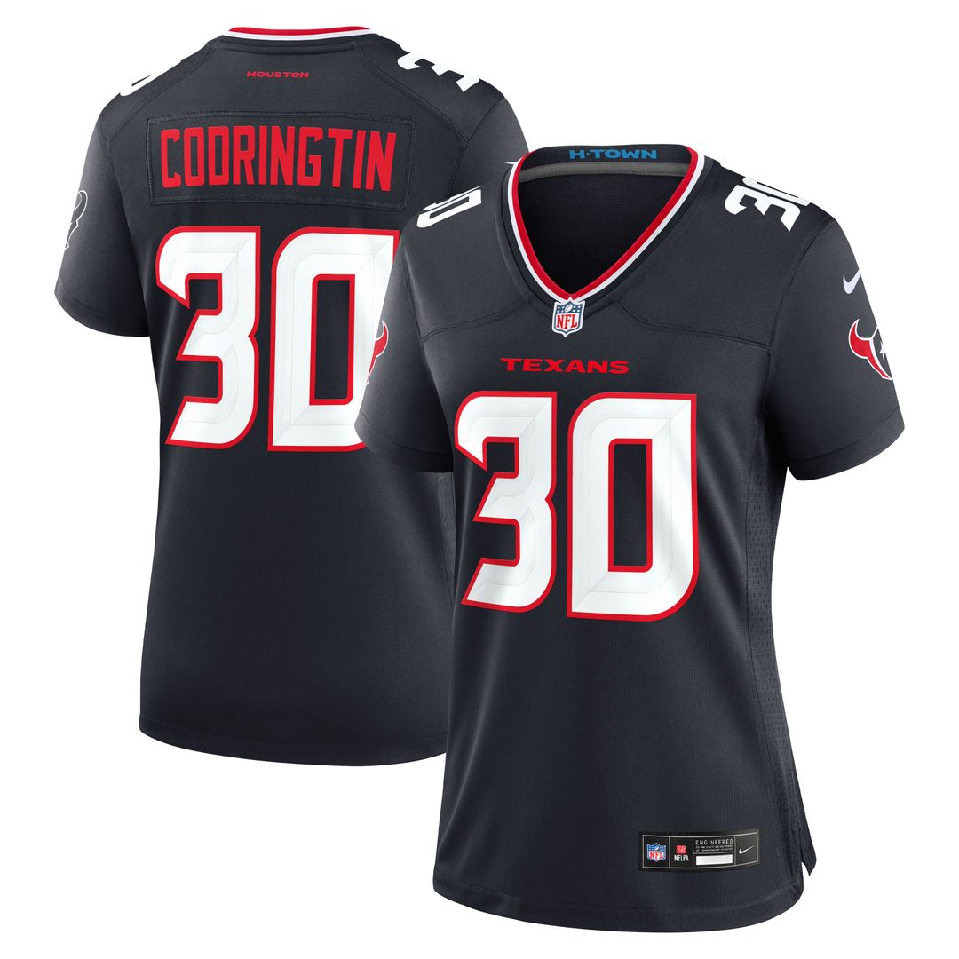 Brandon Codrington Houston Texans Nike Women's Team Game Jersey - Navy Official NFL Team Apparel Football Fan Gear