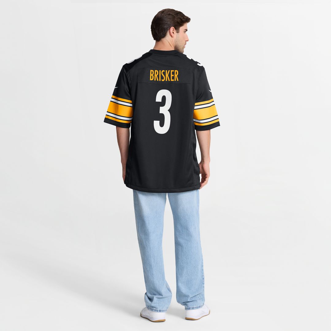 Jaquan Brisker Pittsburgh Steelers Nike Team Game Jersey - Black Official NFL Team Apparel Football Fan Gear