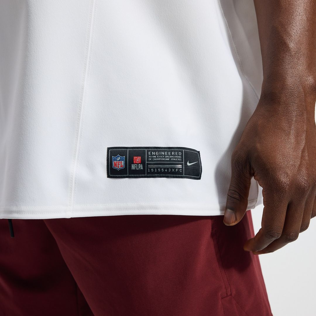 Jayden Daniels Washington Commanders Nike Alternate 2 Super Bowl Era Vapor F.U.S.E. Elite Jersey - White Official NFL Team Apparel Football Fan Gear