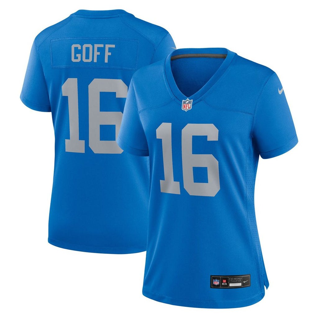 Jared Goff Detroit Lions Nike Women's Alternate Game Jersey - Blue Official NFL Team Apparel Football Fan Gear