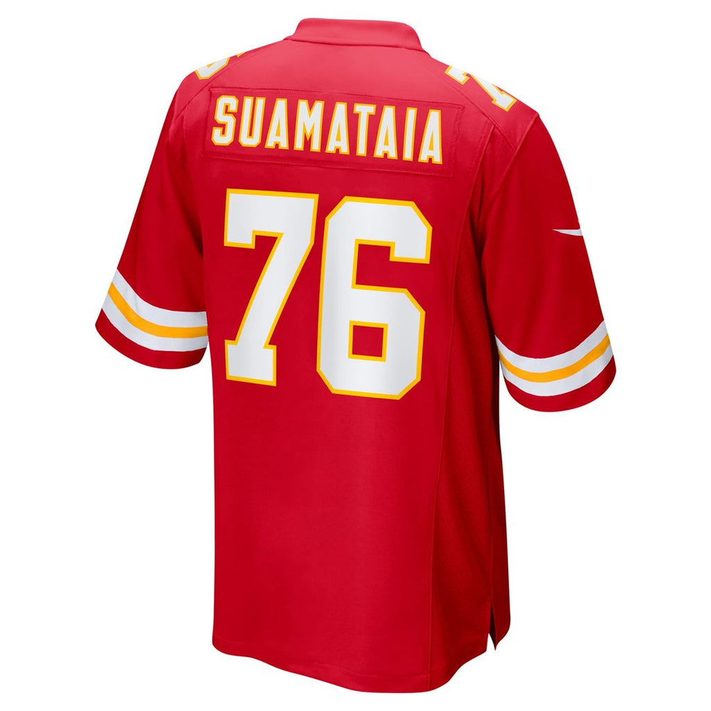 Kingsley Suamataia Kansas City Chiefs Nike Game Jersey - Red Official NFL Team Apparel Football Fan Gear