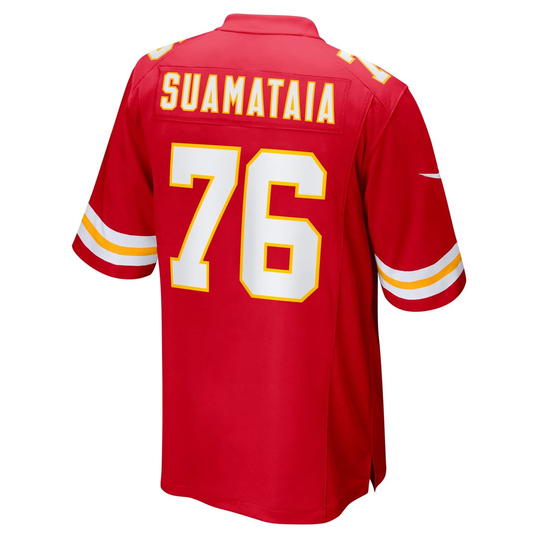 Kingsley Suamataia Kansas City Chiefs Nike Game Jersey - Red Official NFL Team Apparel Football Fan Gear