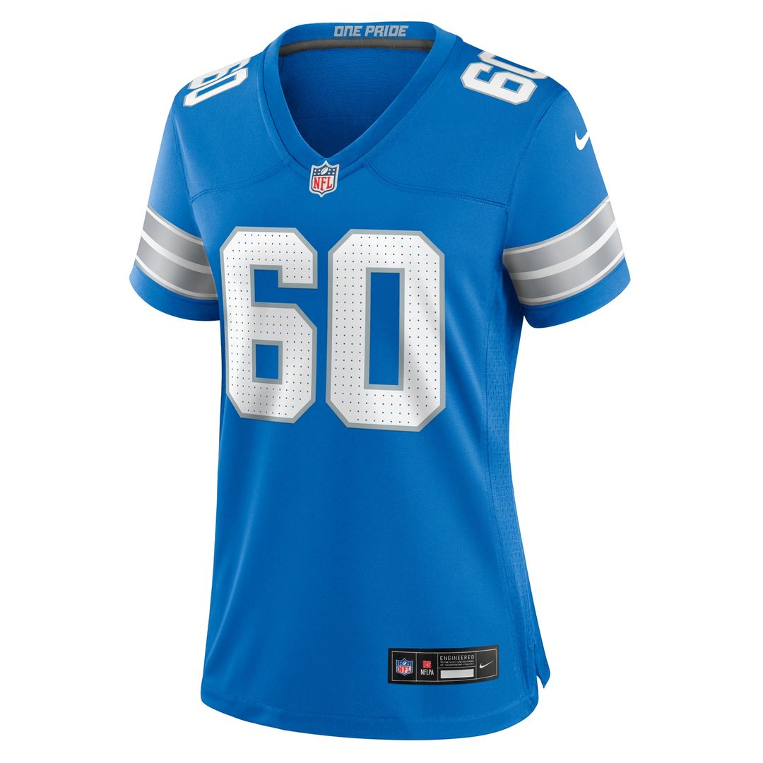 Graham Glasgow Detroit Lions Nike Women's Team Game Jersey - Blue Official NFL Team Apparel Football Fan Gear