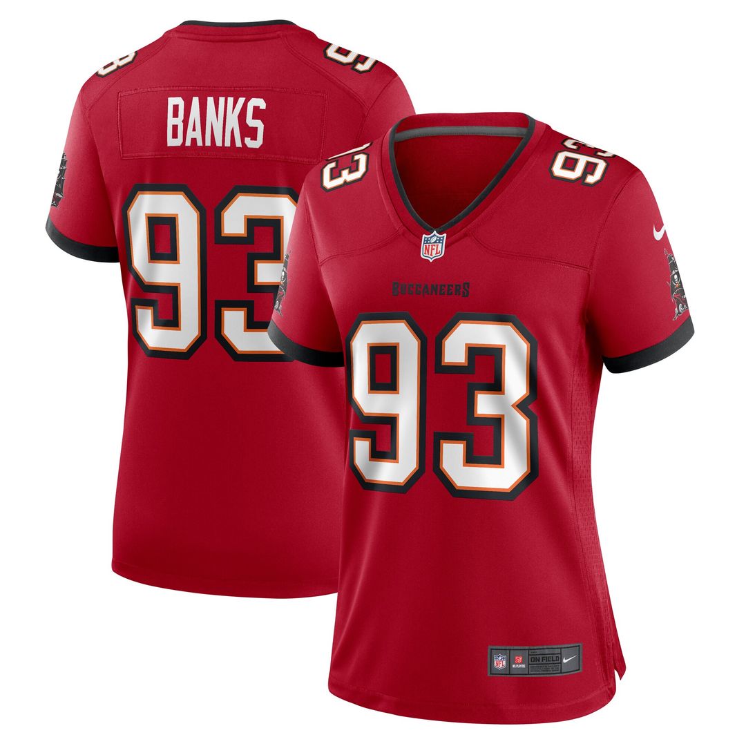Eric Banks Tampa Bay Buccaneers Nike Women's Game Jersey - Red Official NFL Team Apparel Football Fan Gear