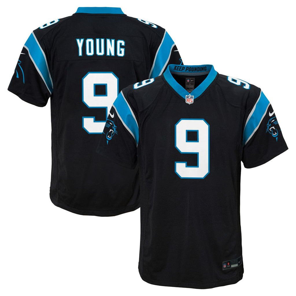 Bryce Young Carolina Panthers Nike Youth Game Jersey - Black Official NFL Team Apparel Football Fan Gear