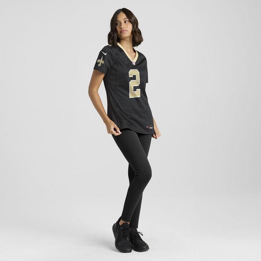 Spencer Rattler New Orleans Saints Nike Women's Team Game Jersey - Black Official NFL Team Apparel Football Fan Gear