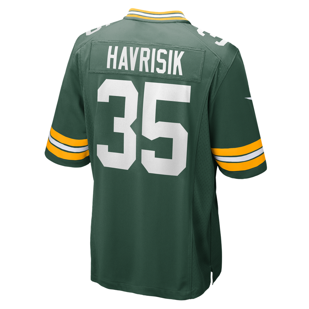 Lucas Havrisik Green Bay Packers Nike Team Game Jersey - Green Official NFL Team Apparel Football Fan Gear