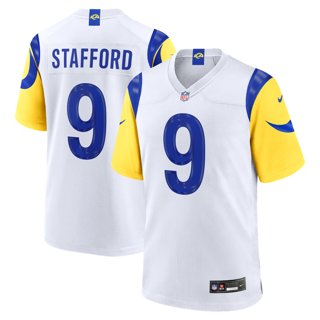 Matthew Stafford Los Angeles Rams Nike White Game Player Jersey - White Official NFL Team Apparel Football Fan Gear