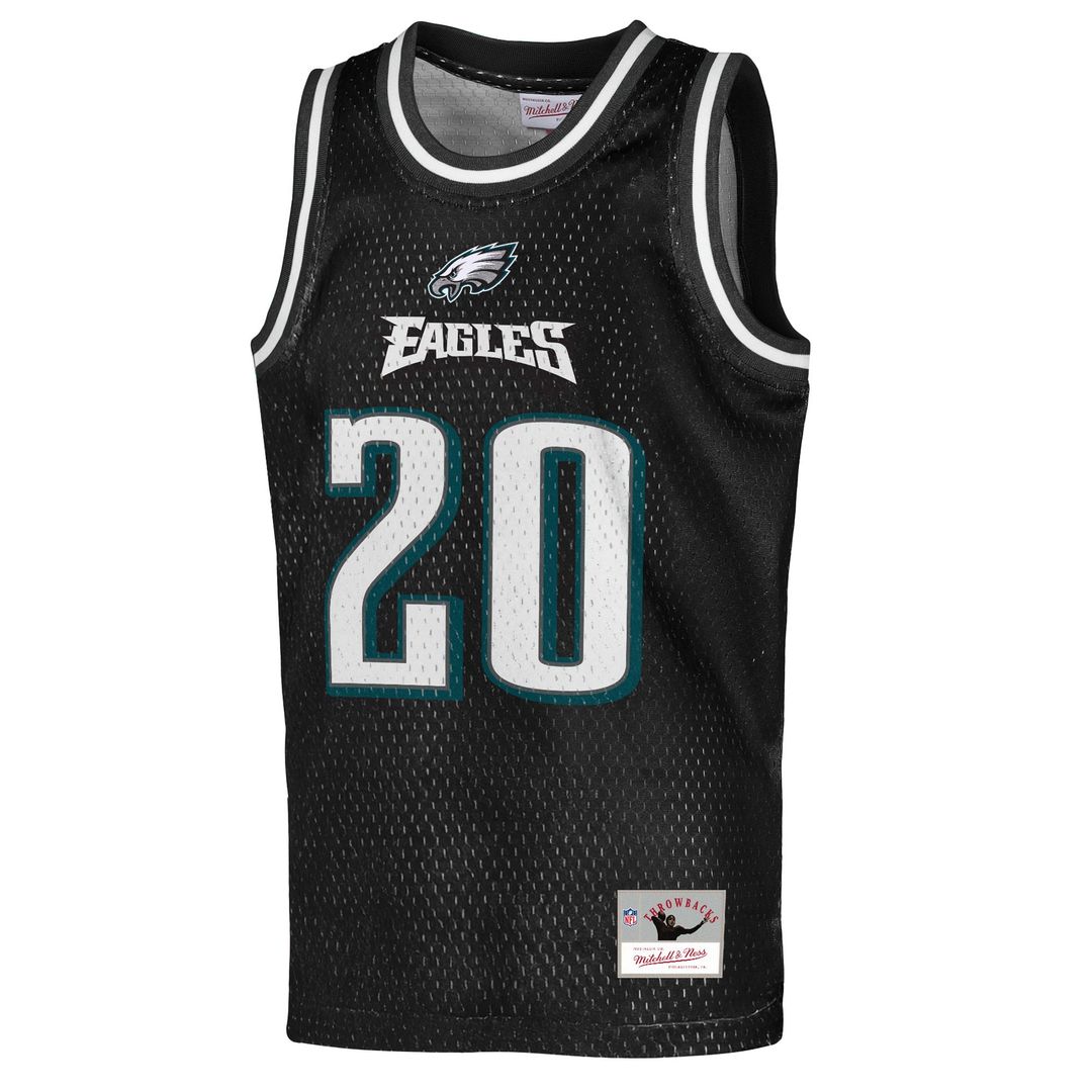 Brian Dawkins Philadelphia Eagles Mitchell & Ness Youth Retired Player NFL Basketball Fashion Jersey - Black Official NFL Team Apparel Football Fan Ge