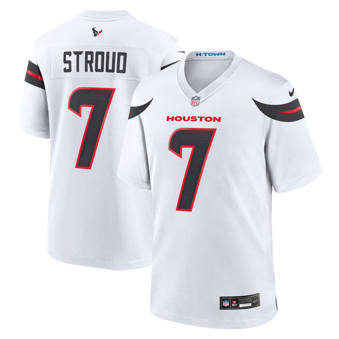 C.J. Stroud Houston Texans Nike Game Jersey - White Official NFL Team Apparel Football Fan Gear