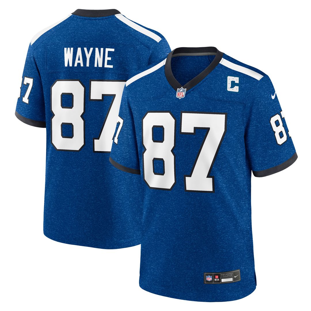 Reggie Wayne Indianapolis Colts Nike Retired Player Alternate Game Jersey - Blue Official NFL Team Apparel Football Fan Gear