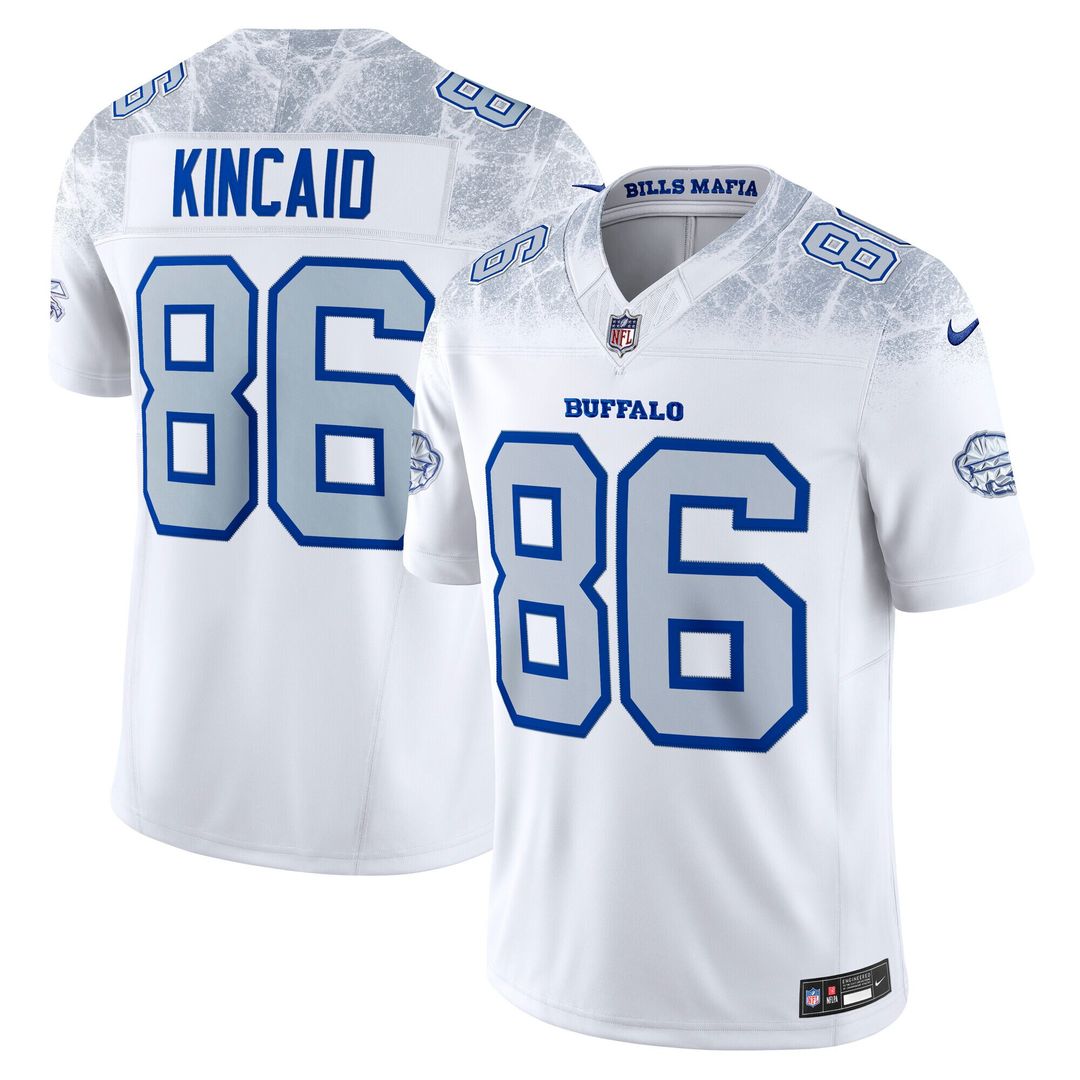 Dalton Kincaid Buffalo Bills Nike 2025 Rivalries Collection Stitched Limited Jersey - White Official NFL Team Apparel Football Fan Gear