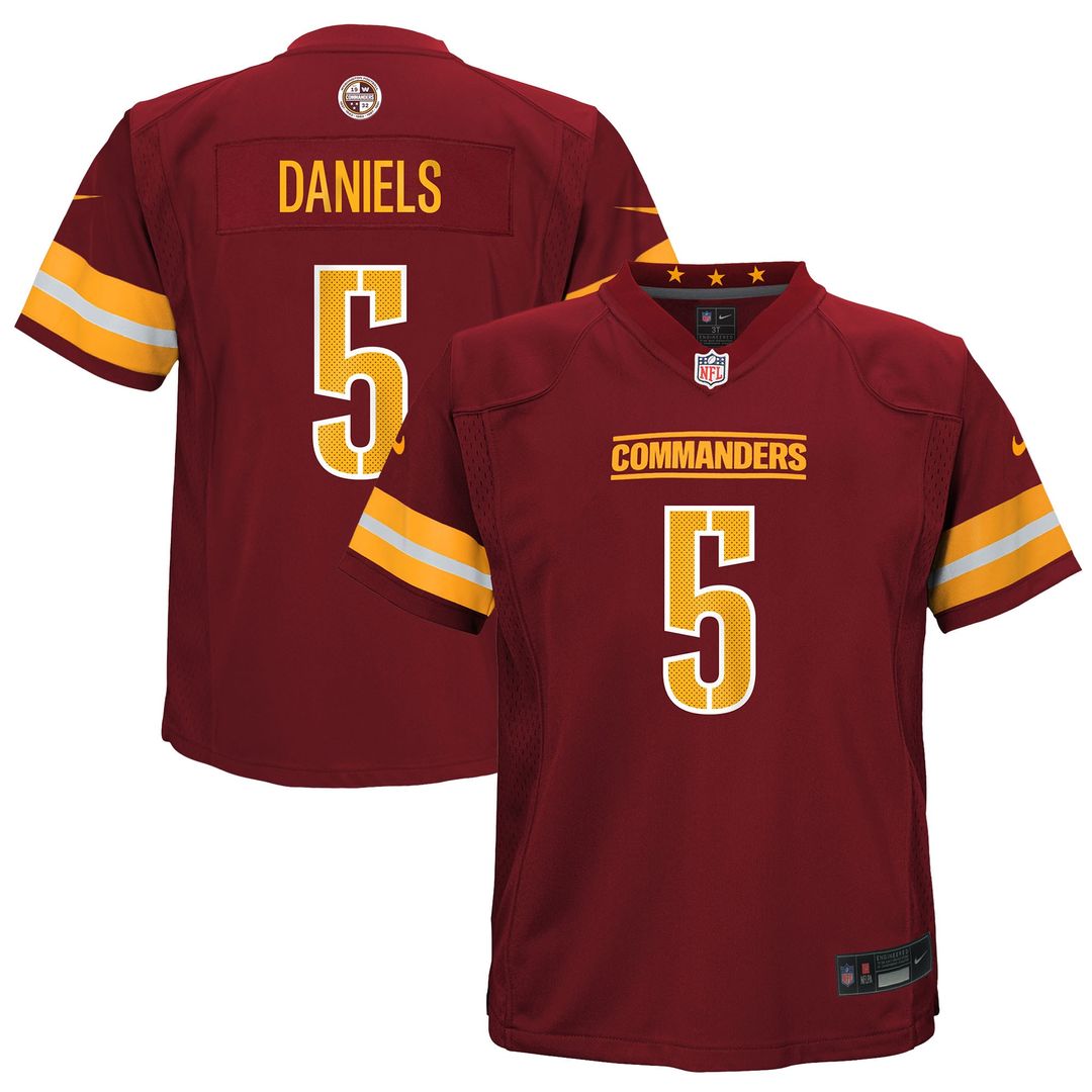 Jayden Daniels Washington Commanders Nike Toddler Game Jersey - Burgundy Official NFL Team Apparel Football Fan Gear