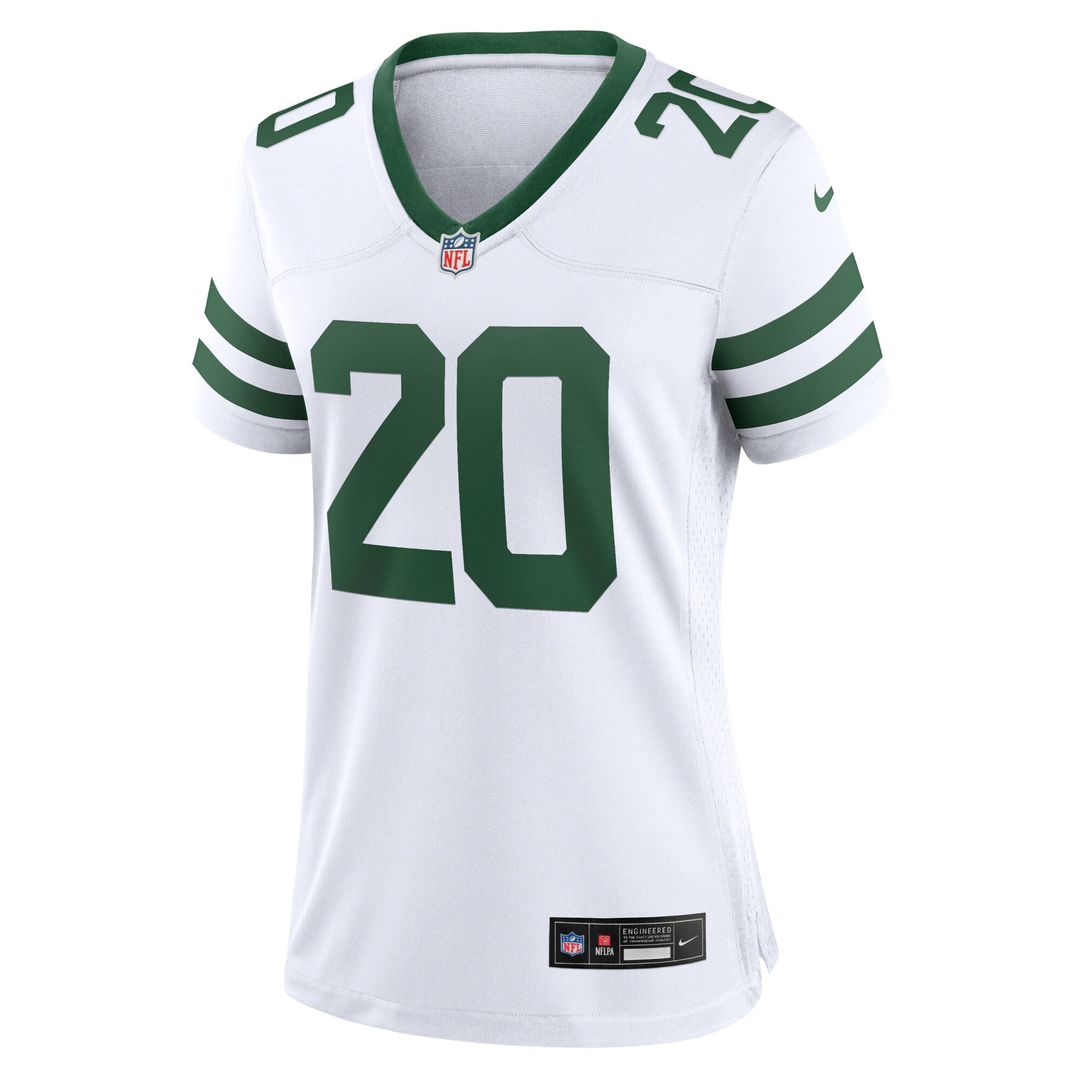 Breece Hall New York Jets Nike Women's Game Jersey - Legacy White Official NFL Team Apparel Football Fan Gear