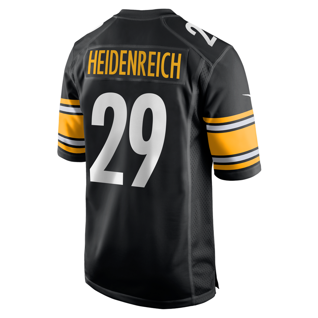 Eli Heidenreich Pittsburgh Steelers Nike Team Game Jersey - Black Official NFL Team Apparel Football Fan Gear