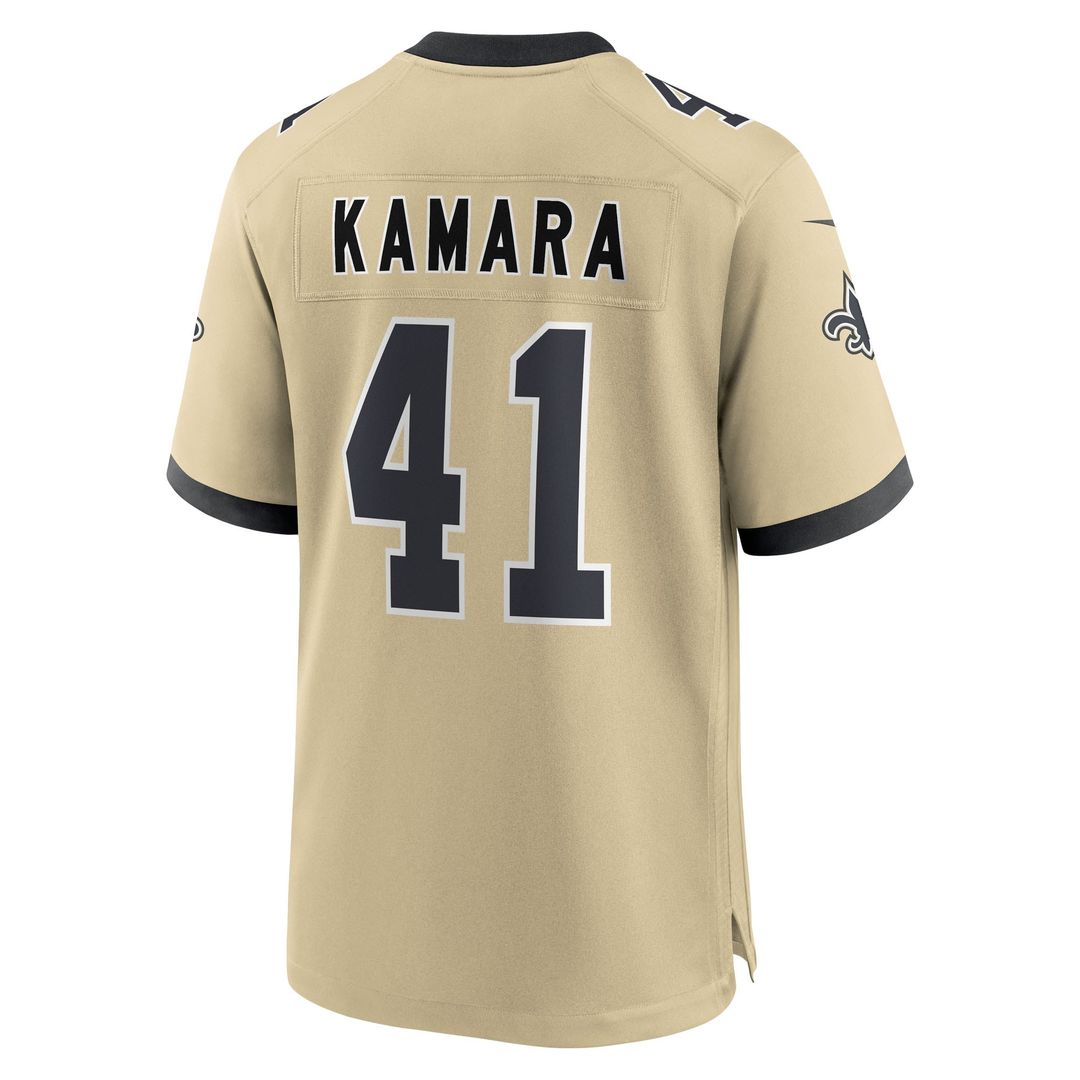 Alvin Kamara New Orleans Saints Nike Youth Gameday Golds Alternate Game Player Jersey - Gold Official NFL Team Apparel Football Fan Gear